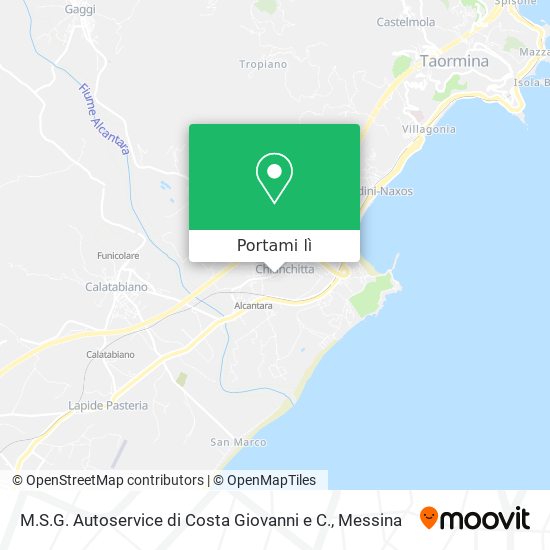 Mappa M.S.G. Autoservice di Costa Giovanni e C.