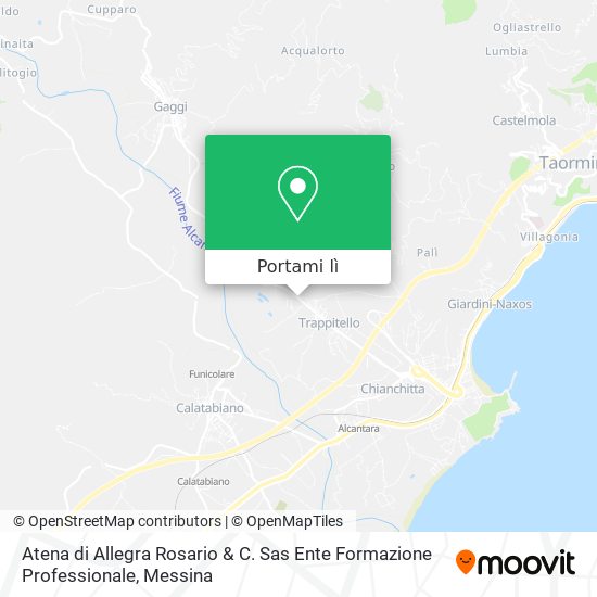 Mappa Atena di Allegra Rosario & C. Sas Ente Formazione Professionale