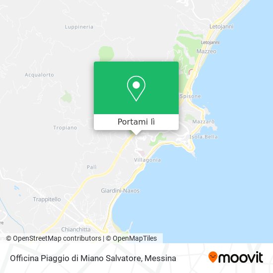 Mappa Officina Piaggio di Miano Salvatore