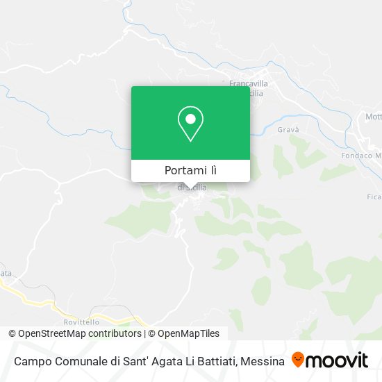 Mappa Campo Comunale di Sant' Agata Li Battiati