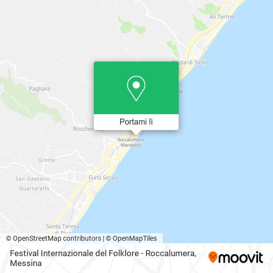 Mappa Festival Internazionale del Folklore - Roccalumera