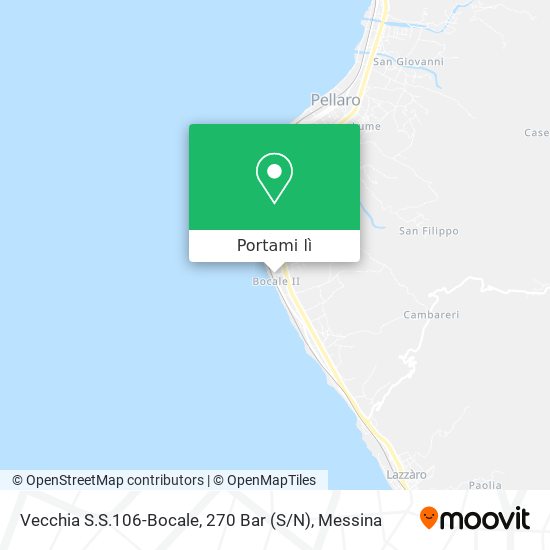 Mappa Vecchia S.S.106-Bocale, 270 Bar (S / N)