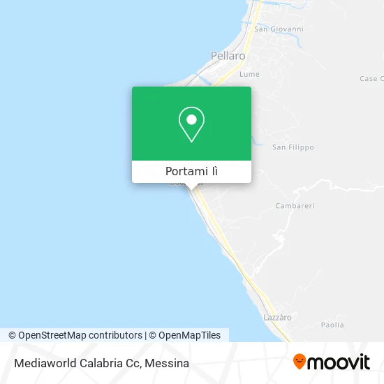 Mappa Mediaworld Calabria Cc
