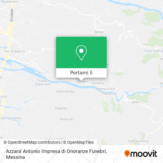 Mappa Azzara' Antonio Impresa di Onoranze Funebri