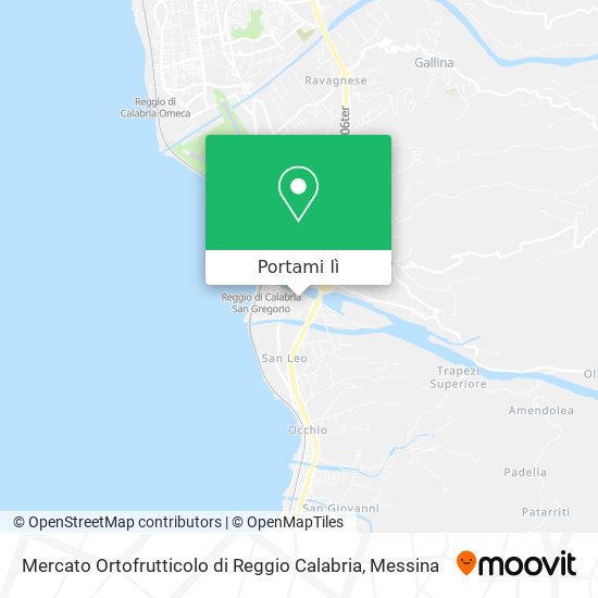Mappa Mercato Ortofrutticolo di Reggio Calabria