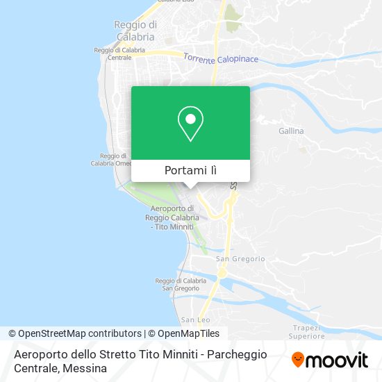 Mappa Aeroporto dello Stretto Tito Minniti - Parcheggio Centrale