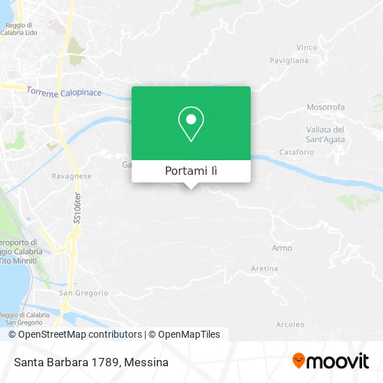 Mappa Santa Barbara 1789