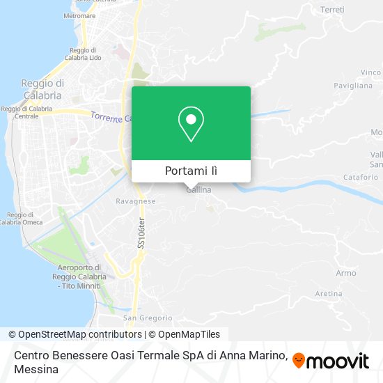 Mappa Centro Benessere Oasi Termale SpA di Anna Marino