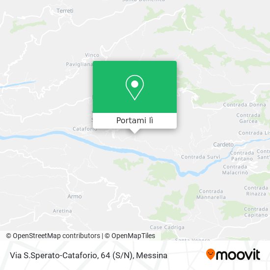 Mappa Via S.Sperato-Cataforio, 64 (S / N)