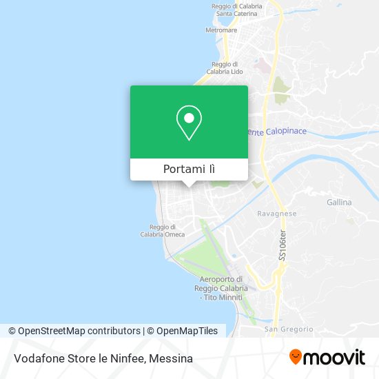Mappa Vodafone Store le Ninfee