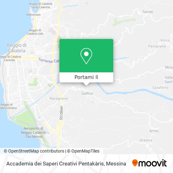 Mappa Accademia dei Saperi Creativi Pentakàris
