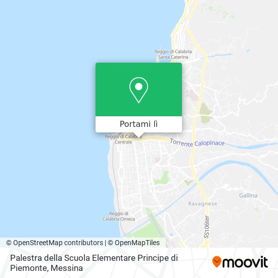 Mappa Palestra della Scuola Elementare Principe di Piemonte