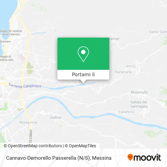 Mappa Cannavo-Demorello Passerella (N / S)