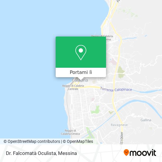 Mappa Dr. Falcomatà Oculista