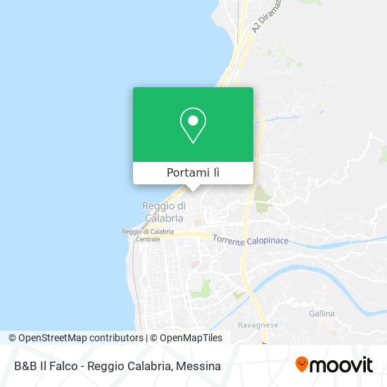 Mappa B&B Il Falco - Reggio Calabria