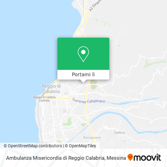 Mappa Ambulanza Misericordia di Reggio Calabria