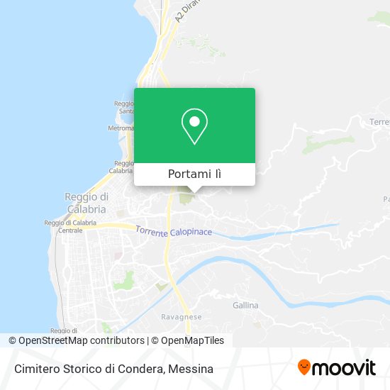 Mappa Cimitero Storico di Condera