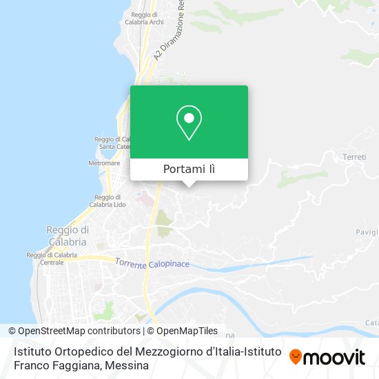 Mappa Istituto Ortopedico del Mezzogiorno d'Italia-Istituto Franco Faggiana