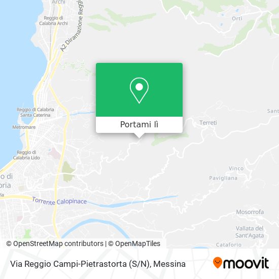 Mappa Via Reggio Campi-Pietrastorta (S / N)