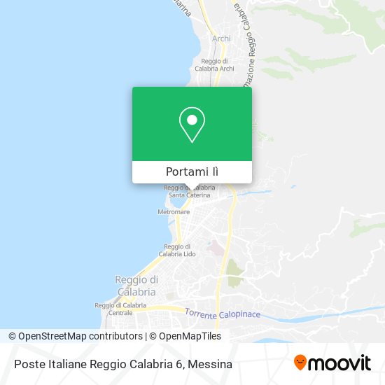 Mappa Poste Italiane Reggio Calabria 6