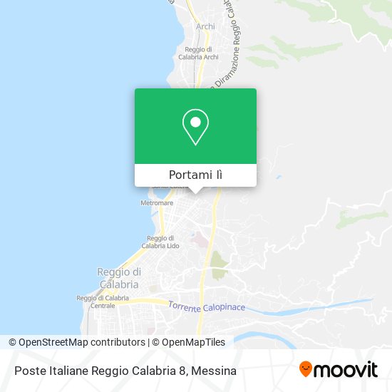 Mappa Poste Italiane Reggio Calabria 8