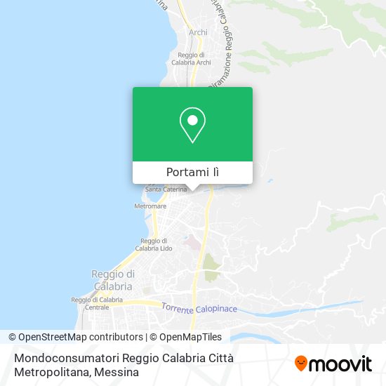 Mappa Mondoconsumatori Reggio Calabria Città Metropolitana