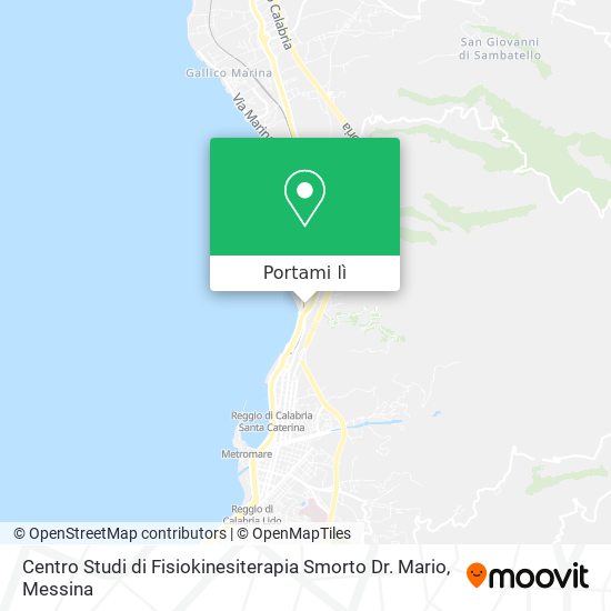 Mappa Centro Studi di Fisiokinesiterapia Smorto Dr. Mario