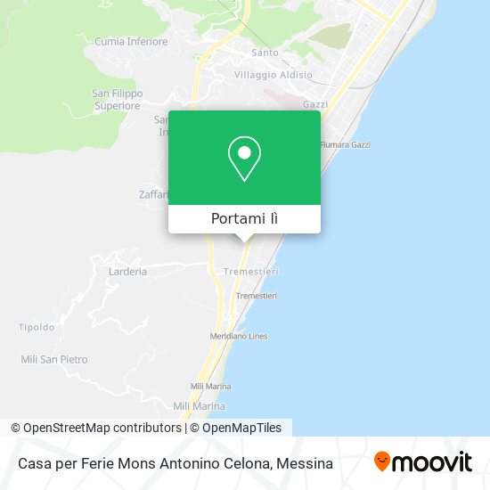 Mappa Casa per Ferie Mons Antonino Celona