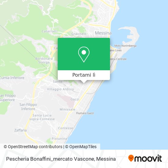 Mappa Pescheria Bonaffini_mercato Vascone