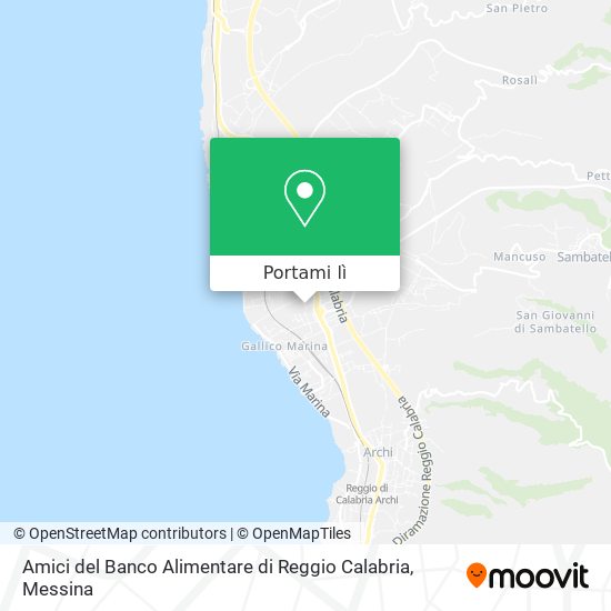 Mappa Amici del Banco Alimentare di Reggio Calabria