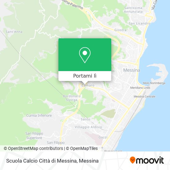 Mappa Scuola Calcio Città di Messina