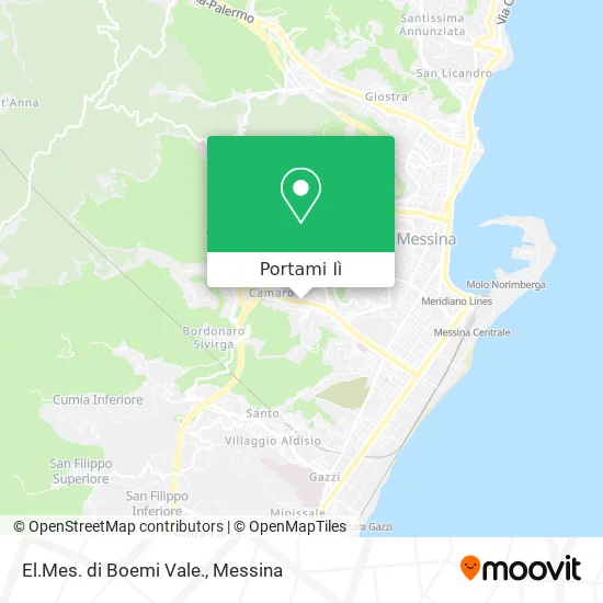 Mappa El.Mes. di Boemi Vale.
