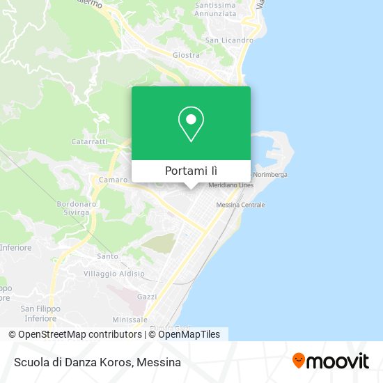 Mappa Scuola di Danza Koros