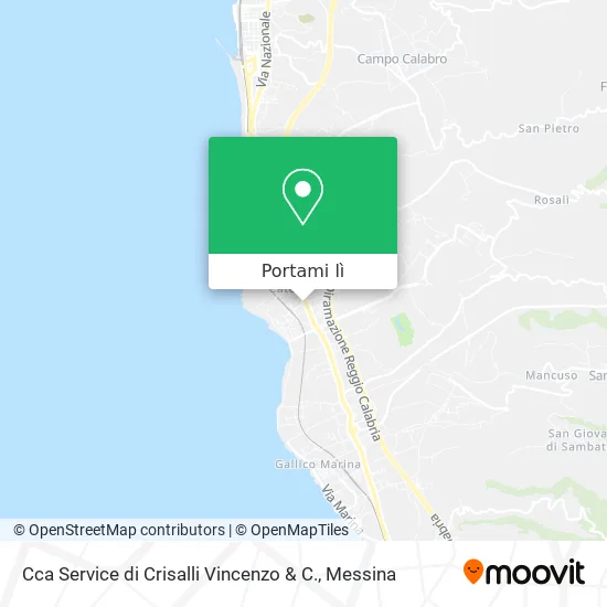 Mappa Cca Service di Crisalli Vincenzo & C.