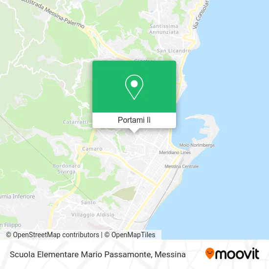 Mappa Scuola Elementare Mario Passamonte