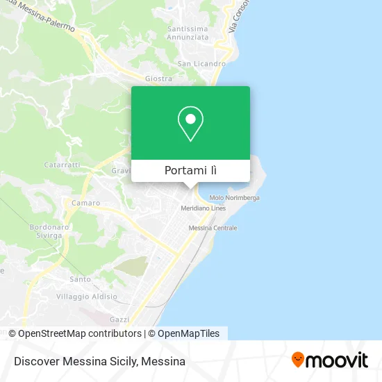 Mappa Discover Messina Sicily
