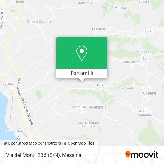 Mappa Via dei Monti, 236 (S/N)