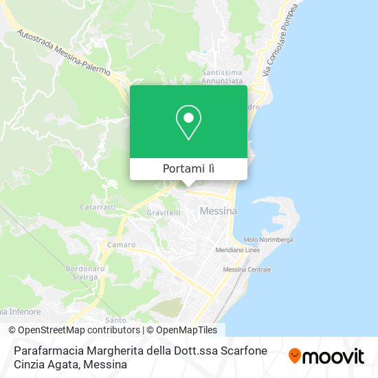 Mappa Parafarmacia Margherita della Dott.ssa Scarfone Cinzia Agata