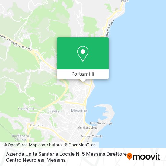 Mappa Azienda Unita Sanitaria Locale N. 5 Messina Direttore Centro Neurolesi