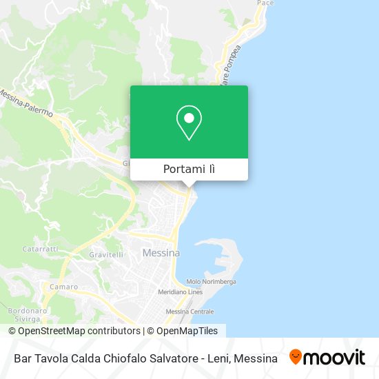 Mappa Bar Tavola Calda Chiofalo Salvatore - Leni