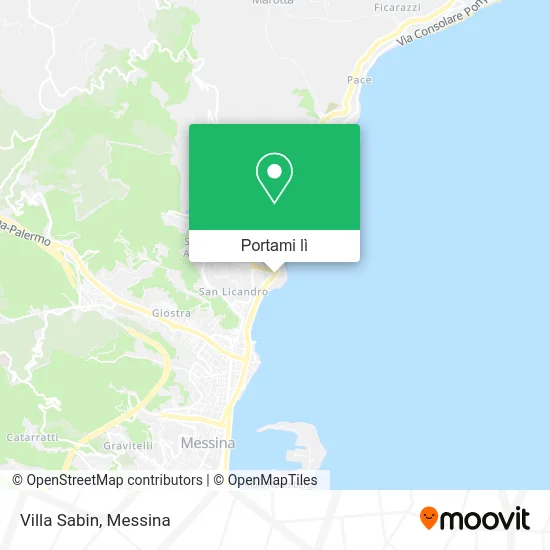 Mappa Villa Sabin