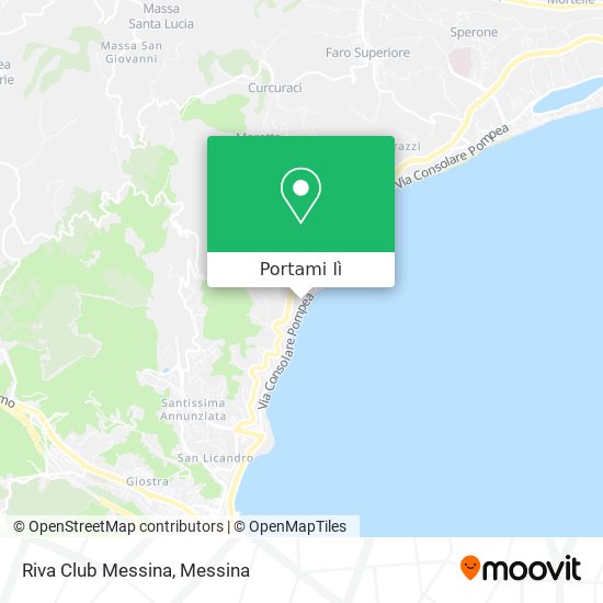 Mappa Riva Club Messina