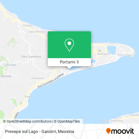 Mappa Presepe sul Lago - Ganzirri