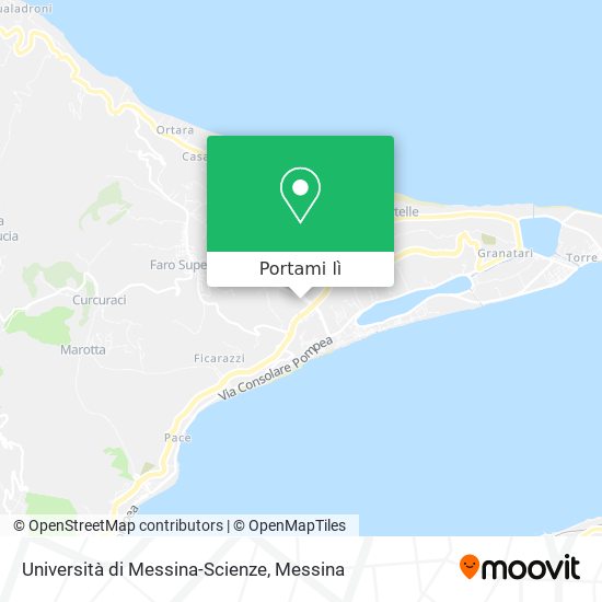 Mappa Università di Messina-Scienze