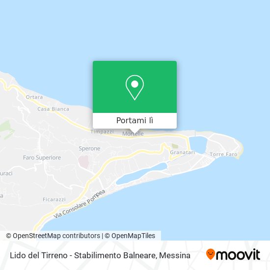 Mappa Lido del Tirreno - Stabilimento Balneare