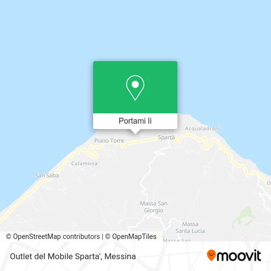 Mappa Outlet del Mobile Sparta'