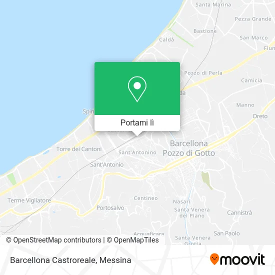 Mappa Barcellona Castroreale