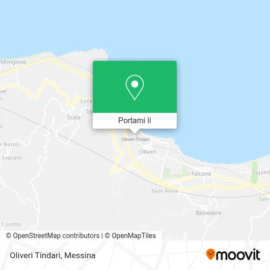Mappa Oliveri Tindari