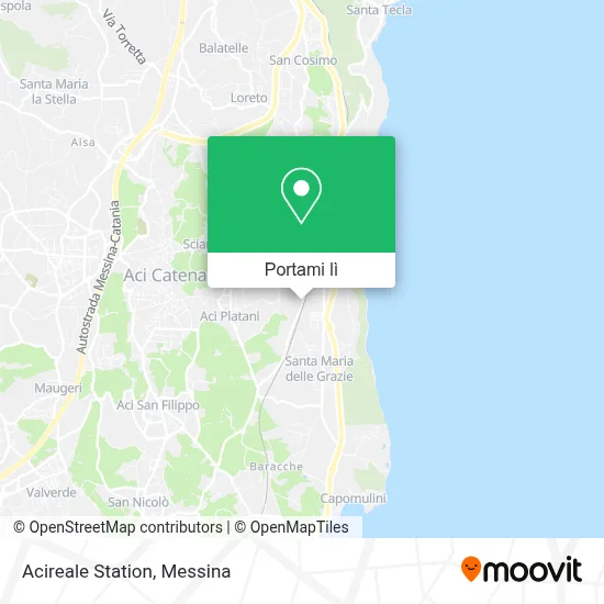 Mappa Acireale Station