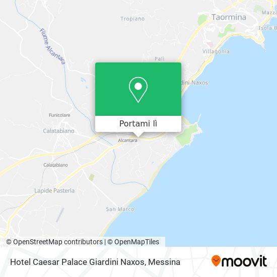 Mappa Hotel Caesar Palace Giardini Naxos